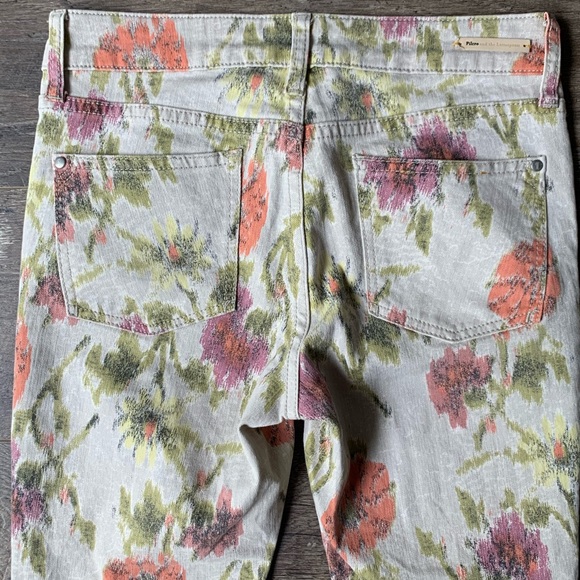 ANTHRO PILCRO Ikat Floral STET Skinny Jeans 27 - Picture 8 of 12